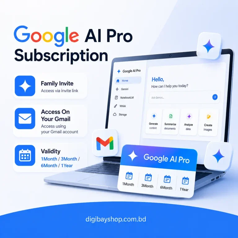 Google AI Pro Subscription In Bd